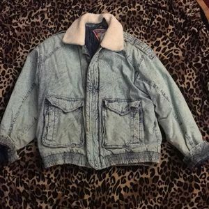 Vintage acid wash jean jacket